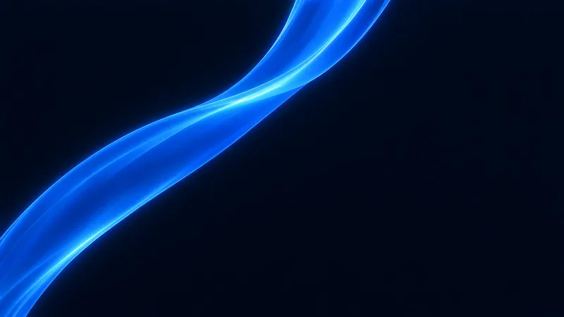 Cobalt Mac wallpaper: cobalt ribbon on navy