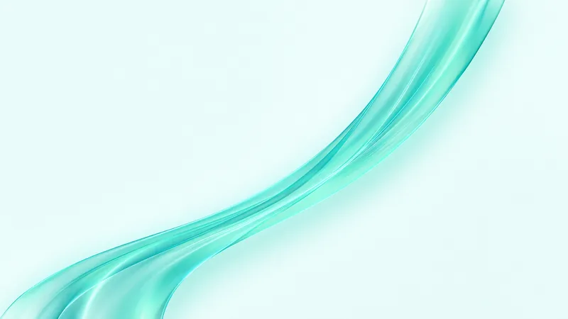 Dawn Mac wallpaper: light, teal on mint