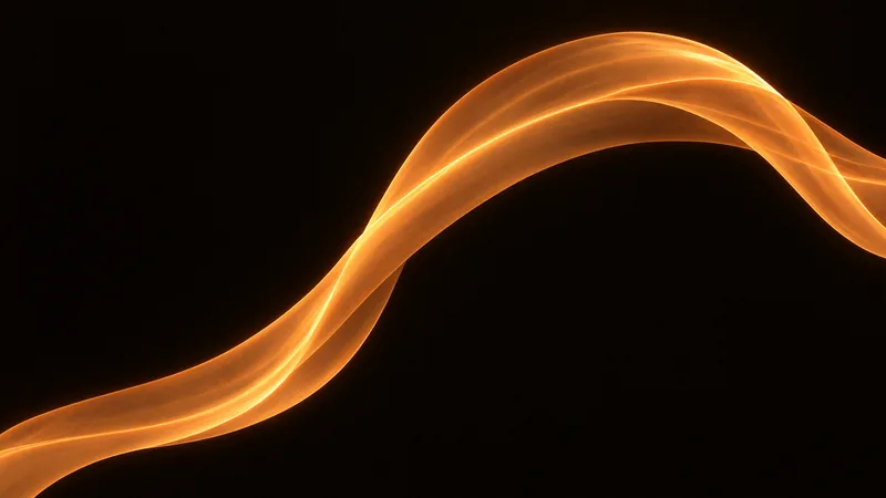 Gold Mac wallpaper: gold wave on black