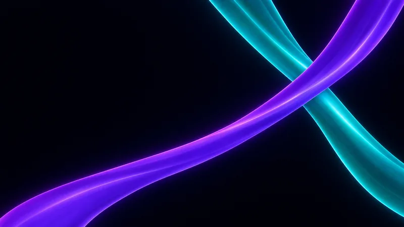 Nova Mac wallpaper: violet and teal, crossing