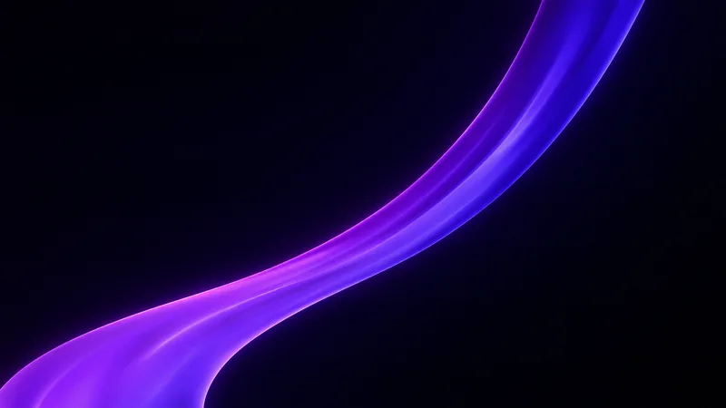 Violet Mac wallpaper: violet ribbon on black